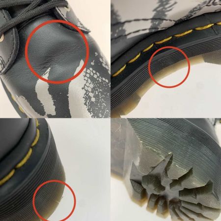  Dr.Martens ドクターマーチン  8ホールブーツ  アニマル柄 27669001 ブラック×グレー