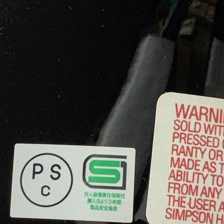  SIMPSON バイク用品 ヘルメット  SIZE L(60cm) フルフェイス