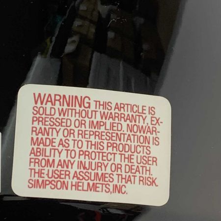  SIMPSON バイク用品 ヘルメット  SIZE L(60cm) フルフェイス