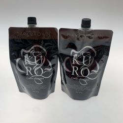 ●●  生活雑貨 サニタリー用品 シャンプー KURO ダークブラウン 400g×2 Sランク