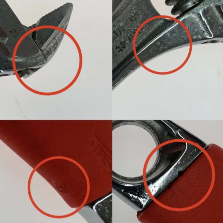  Snap-on スナップオン ハンドツール モンキーレンチ FADH8A レッド