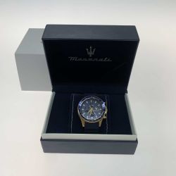 ●● Maserati  腕時計  ネイビー R8871640004 Aランク