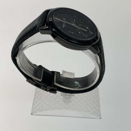  agnes b アニエスベー 腕時計 レザー ブラック VD53-KZE0