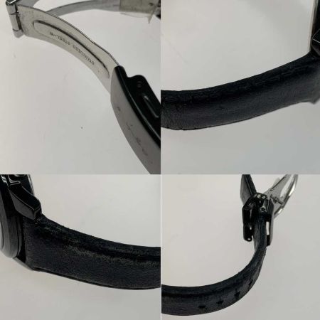  agnes b アニエスベー 腕時計 レザー ブラック VD53-KZE0