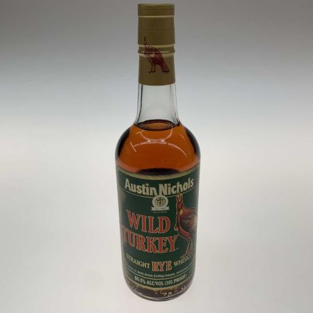   蒸留酒類 ウィスキー 750ml WILD TURKEY RYE 50.5度 旧ボトル グリーン 未開栓
