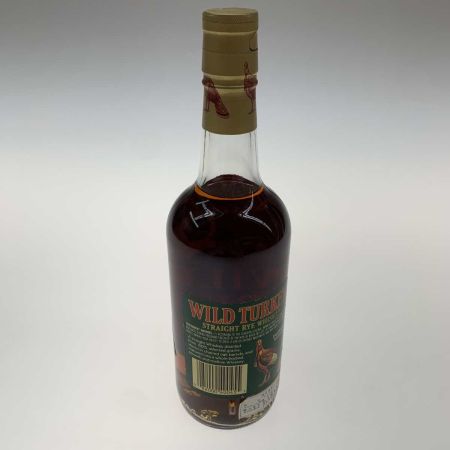   蒸留酒類 ウィスキー 750ml WILD TURKEY RYE 50.5度 旧ボトル グリーン 未開栓