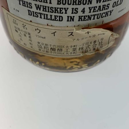   蒸留酒類 ウィスキー 750ml KENTUCKY COLONEL 40度 未開栓