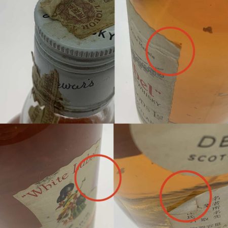   蒸留酒類 ウィスキー 760ml WHITE LABEL JOHN DEWAR ＆ SONS L 43度 未開栓