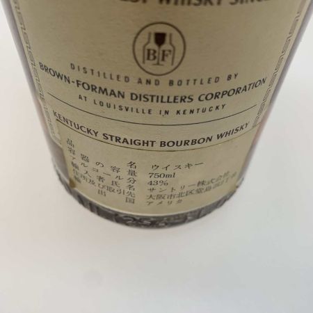  OLD FORESTER 蒸留酒類 ウィスキー 750ml 43％ 特級 未開栓