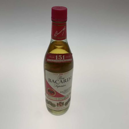   蒸留酒類 スピリッツ 750ml BACARDI 151 75.5度 旧ボトル 未開栓