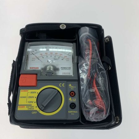  SANWA 絶縁抵抗計 PDM5219S ブラック