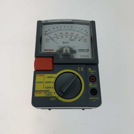  SANWA 絶縁抵抗計 PDM5219S ブラック