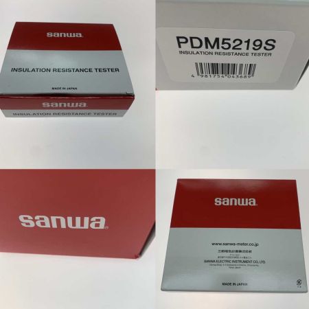  SANWA 絶縁抵抗計 PDM5219S ブラック