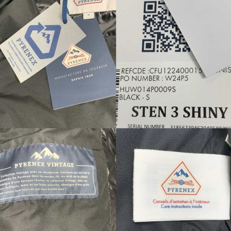  PYRENEX メンズ衣料  ダウンジャケット SIZE S  HUW014 ブラック