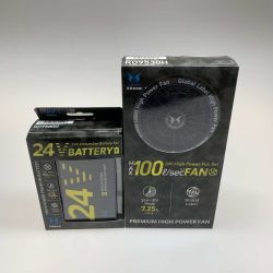 ●●  工具関連用品 空調風神服用 24Vファン(RD9530H)＆バッテリー(RD9580G)　空調服なし Sランク