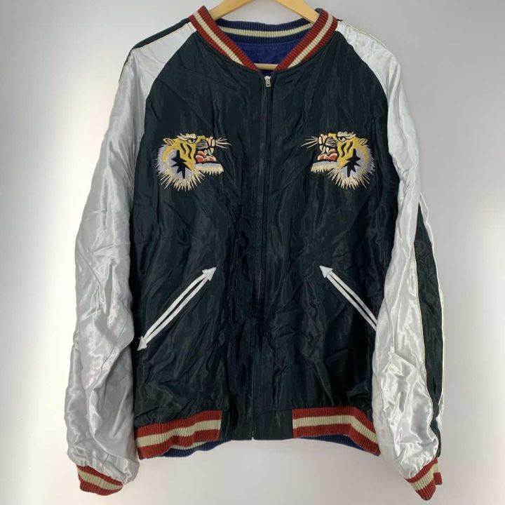 テーラー東洋 スカジャン テーラー東洋 XXXL ブルー龍/ブラック虎