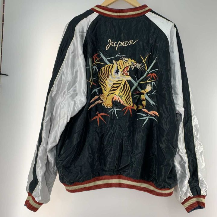 美品/Lサイズ★テーラー東洋　スカジャン　リバーシブル　BEAMS別注　龍虎　黒 ビームス テーラー東洋 BEAMS x TAILOR TOYO 別注 リバーシブル