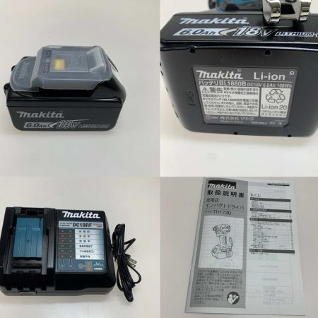  MAKITA マキタ 締付工具　インパクトドライバ  TD173DRGX ブルー
