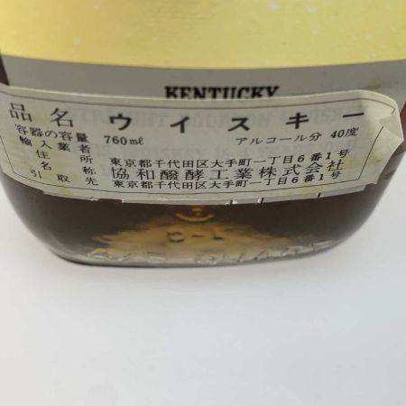   蒸留酒類 ウィスキー 760ml KENTUCKY COLONEL 40度 特級 未開栓