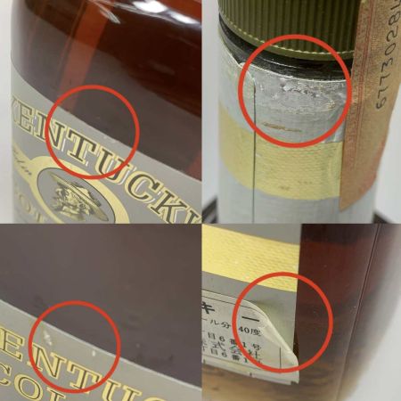   蒸留酒類 ウィスキー 760ml KENTUCKY COLONEL 40度 特級 未開栓