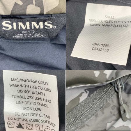  SIMMS 釣り服飾 フィッシングジャケット SIZE XXL  カモフラージュ柄 オリーブ