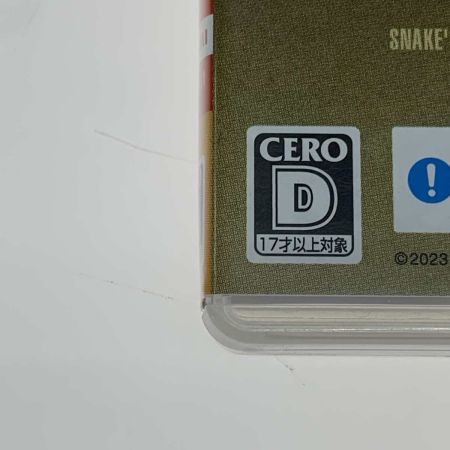  Nintendo Switch　メタルギアソリッド マスターコレクション