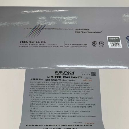  FURUTECH 生活家電 電源タップ コンセント4口仕様 GTO-D2 NCF（R）