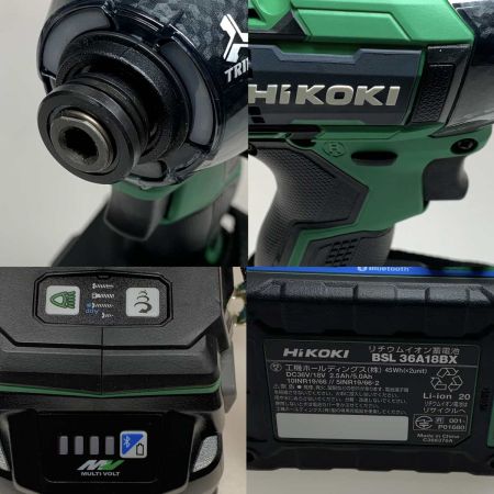  HiKOKI ハイコーキ 締付工具 インパクトドライバ 未使用品 WH36DD グリーン