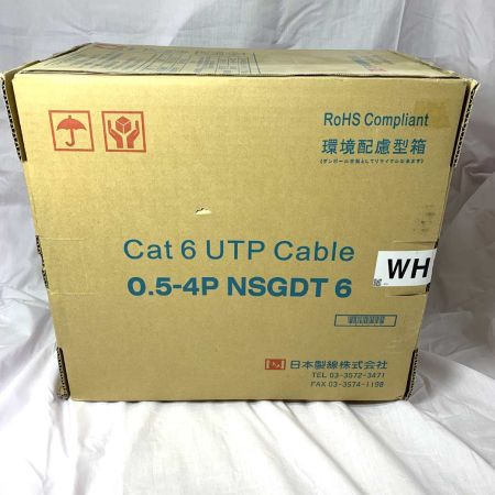  日本製線 ネットワーク機器 LANケーブル Cat6 UTP Cable 0.5-4PNSGDT6