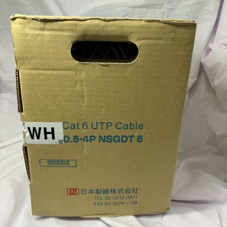  日本製線 ネットワーク機器 LANケーブル Cat6 UTP Cable 0.5-4PNSGDT6