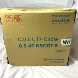 ●● 日本製線 ネットワーク機器 LANケーブル  Cat6 UTP Cable 0.5-4PNSGDT6 Bランク
