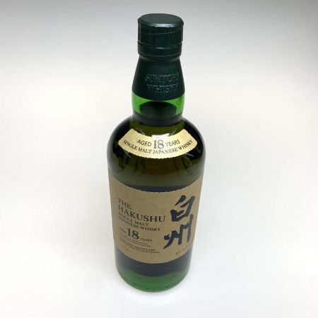 【北海道内限定発送】 HAKUSHU 白州/サントリー 蒸留酒類 ウィスキー ジャパニーズ  700ml 箱付 18年 未開栓