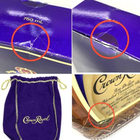  CROWN ROYAL 蒸留酒類 ウィスキー カナディアン  750ml 40％ 未開栓