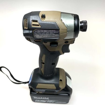  MAKITA マキタ 工具 インパクトドライバ TD173DGXAB ブラウン