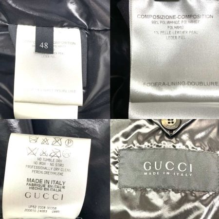  GUCCI グッチ ダウンジャケット SIZE 48 200610 Z4063 ブラック