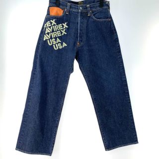 ●●EVISU×AVIREX メンズ衣料 ジーンズ  2001 SIZE 32   インディゴ EVISU×AVIREX メンズ衣料 ジーンズ 2001 SIZE 32 インディゴ - 中古