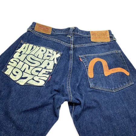  EVISU×AVIREX メンズ衣料 ジーンズ  2001 SIZE 32   インディゴ