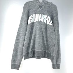 ●● Dsquared2 ディースクエアード メンズ プルオーバーパーカー SIZE M  S25148 ライトグレー Bランク