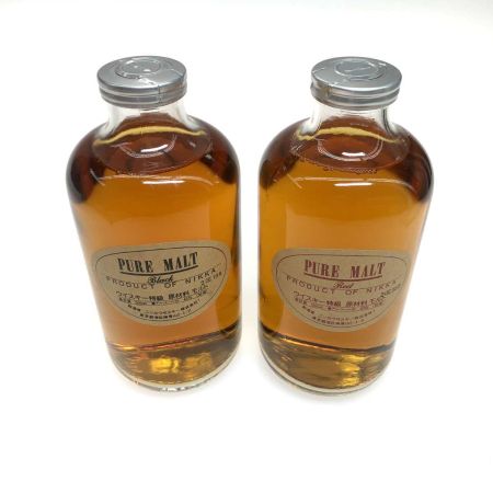 【北海道内限定発送】  蒸留酒類 ウィスキー 500ml ピュアモルト ギフトボックス Black Red 2本セット 未開栓