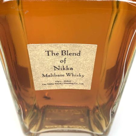 【北海道内限定発送】 ASAHI BREWERIES アサヒビール 蒸留酒類 ウィスキー アサヒビール 660ml ザ・ブレンド オブニッカ 未開栓