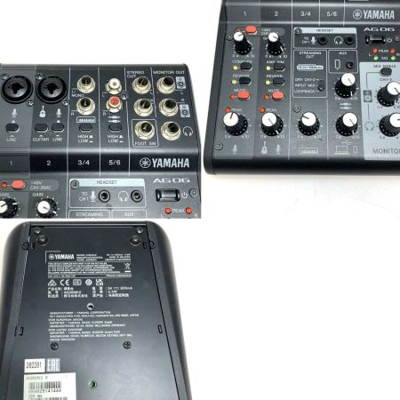  YAMAHA ヤマハ 楽器 ミキサー AG06 MK2