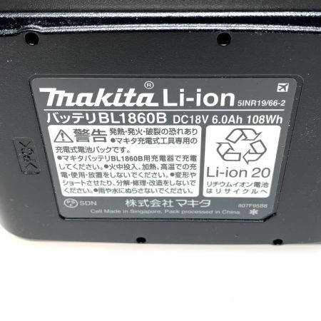  MAKITA マキタ 工具関連用品 バッテリー BL1860B ブラック