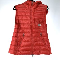 ●● MONCLER モンクレール メンズ ダウンベスト  size2 レッド Bランク