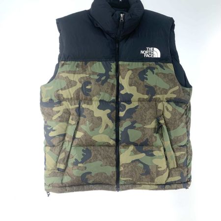 THE NORTH FACE ザノースフェイス ダウンベスト   SIZE XL メンズ ND92233 ブラック×迷彩