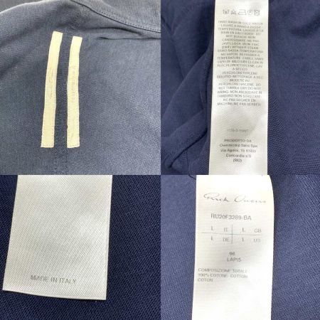  RICK OWENS リックオーウェンス メンズ トラックジャケット SIZE L RU20F3289-BA ネイビー