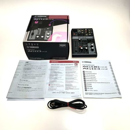  YAMAHA ヤマハ 楽器 　ミキサー  Live Streaming Mixer  AG03 MK2