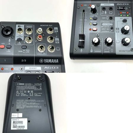  YAMAHA ヤマハ 楽器 　ミキサー  Live Streaming Mixer  AG03 MK2