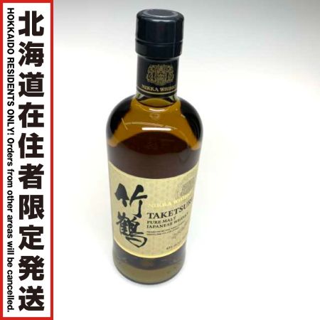 【北海道内限定発送】 TAKETSURU 竹鶴/ニッカウイスキー 蒸留酒類  700ml 43％ 未開栓