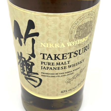 【北海道内限定発送】 TAKETSURU 竹鶴/ニッカウイスキー 蒸留酒類  700ml 43％ 未開栓