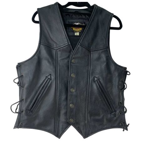  HARLEY-DAVIDSON ハーレーダビッドソン メンズ衣料 ベスト SIZE L 50023 ブラック